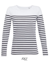 SOL´S 03100 Women´s Long Sleeve Striped T-Shirt Matelot