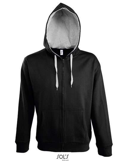 SOL´S 46900 Men´s Contrasted Zipped Hooded Jacket Soul