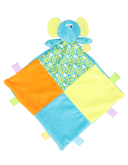 Mumbles MM701 Baby Multi Coloured Comforter With Rattle