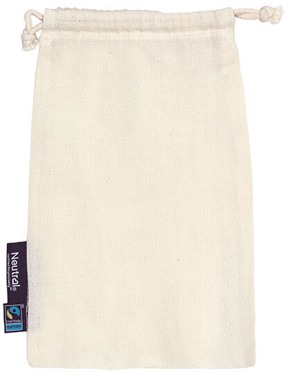 Neutral O95025 Cotton Bag With Drawstrings (5 Pieces)