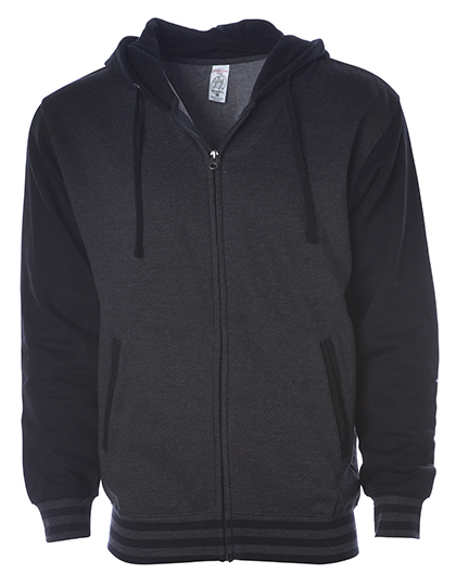 Independent IND45UVZ Unisex Heavyweight Varsity Zip Hood