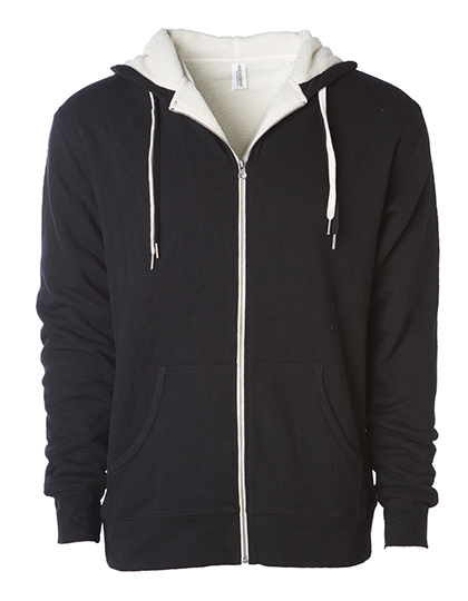 Independent EXP90SHZ Unisex Sherpa Lined Zip Hooded Jacket