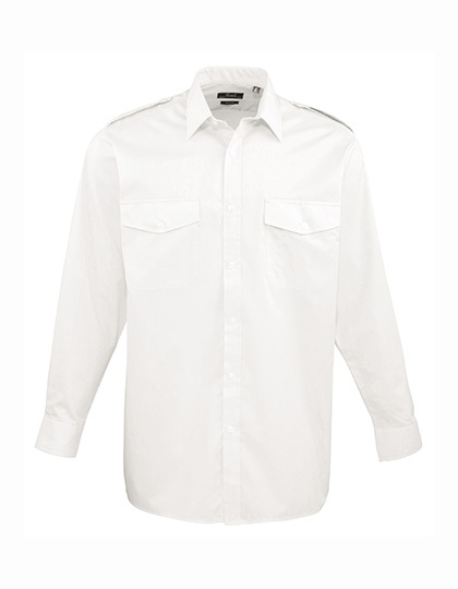 Premier Workwear PR210 Pilot Shirt Long Sleeve