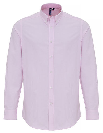 Premier Workwear PR238 Men´s Cotton Rich Oxford Stripes Shirt