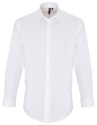 Premier Workwear PR244 Men´s Stretch Fit Poplin Long Sleeve Cotton Shirt
