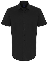 Premier Workwear PR246 Men´s Stretch Fit Poplin Short Sleeve Cotton Shirt