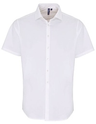 Premier Workwear PR246 Men´s Stretch Fit Poplin Short Sleeve Cotton Shirt