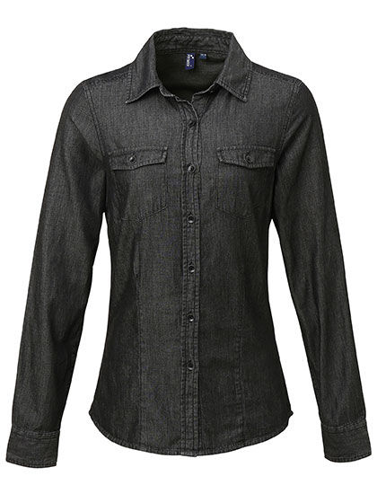 Premier Workwear PR322 Women´s Jeans Stitch Denim Shirt