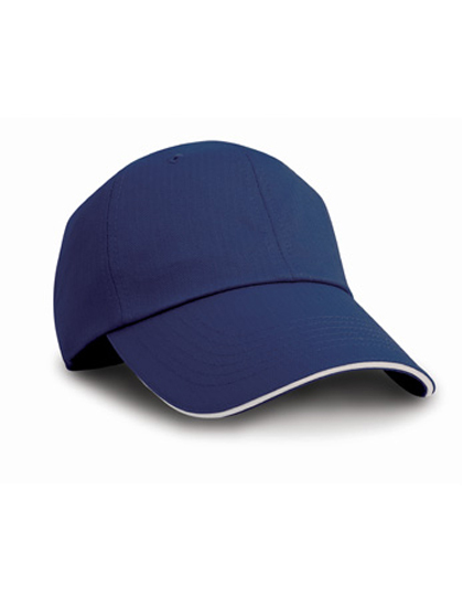 Result Headwear RC038X Herringbone Cap With Sandwich Peak