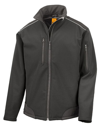 Result WORK-GUARD R124X Ripstop Soft Shell Workwear Jacket With Cordura Panels