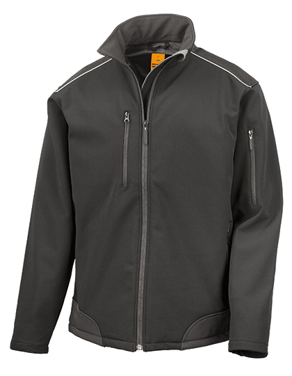 Result WORK-GUARD R124X Ripstop Soft Shell Workwear Jacket with Cordura Panels