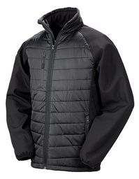 Result Genuine Recycled R237X Recycled Black Compass Padded Softshell