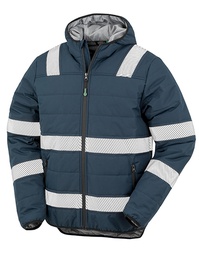 [1000310776] Result Genuine Recycled R500X Recycled Ripstop Padded Safety Jacket (Navy, S)