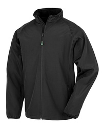 [1000310841] Result Genuine Recycled R901M Mens Recycled 2-Layer Printable Softshell Jacket (Black, S)