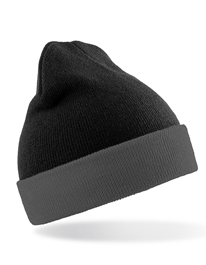 Result Genuine Recycled RC930X Recycled Black Compass Beanie