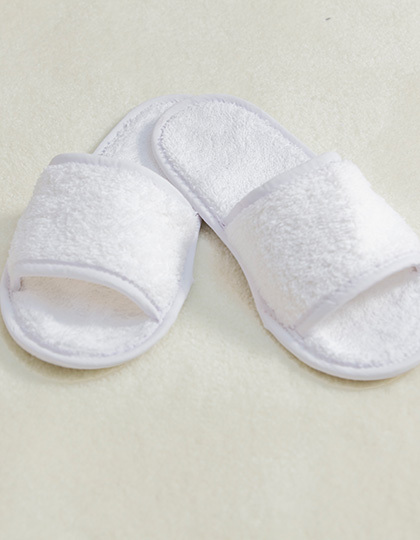 Towel City TC064 Classic Terry Slippers - Open Toe