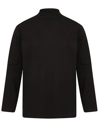 Henbury H020 Roll-Neck Long-Sleeve Top
