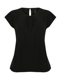 Henbury H597 Ladies´ Pleat Front Short Sleeve Blouse