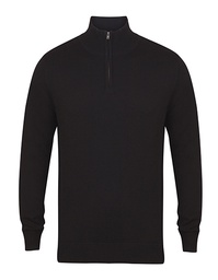 Henbury H729 Men´s Quarter Zip Jumper