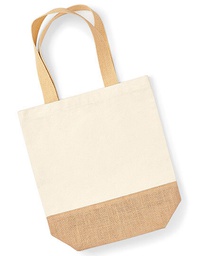 Westford Mill W450 Jute Base Canvas Shopper