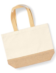 Westford Mill W451 Jute Base Canvas Bag