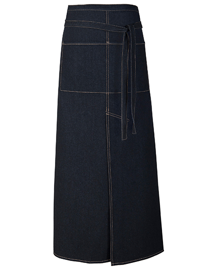 Link Kitchen Wear FS100100SPJNS Jeans Bistro Apron With Split