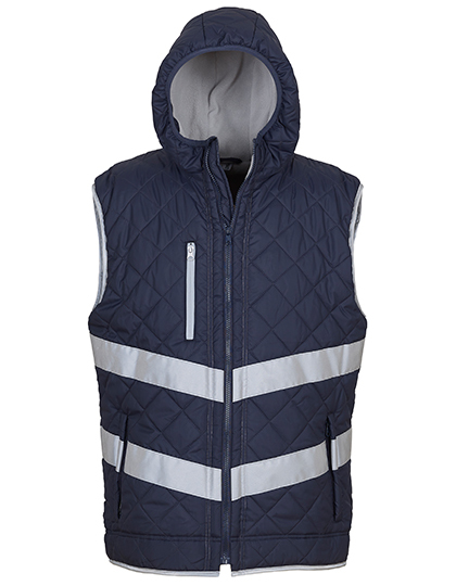 YOKO HV007 Hi-Vis Kensington Hooded Gilet