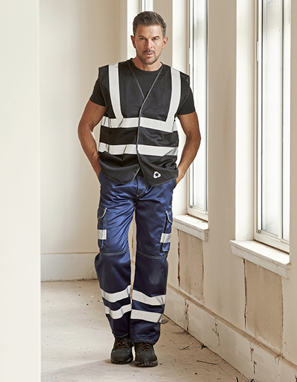 YOKO HVW120 Hi-Vis Top Cool Recycled Open Mesh Waistcoat