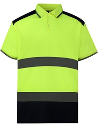 YOKO HVJ220 Hi-Vis Two-Tone Polo