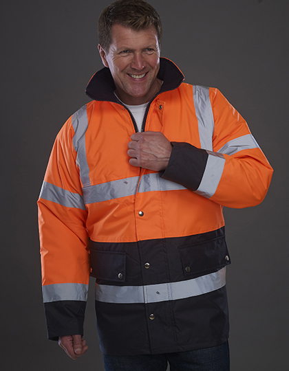 YOKO HVP302 Hi-Vis Two-Tone Motorway Jacket