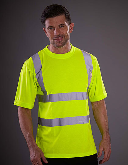 YOKO HVJ410 Two Band &amp; Brace Hi-Vis T-Shirt
