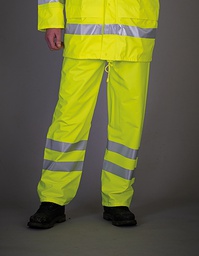 YOKO HVS451 Hi-Vis Soft Flex Breathable Rain Trousers