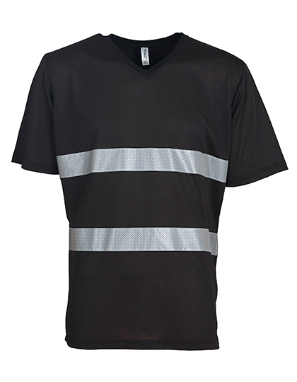YOKO HVJ910 Hi-Vis Top Cool Super Light V-Neck T-Shirt