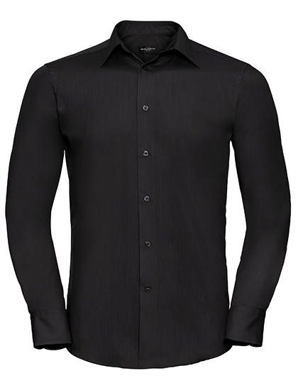 Russell Collection R-924M-0 Men´s L/S Poly-Cotton Easy Care Tailored Poplin Shirt