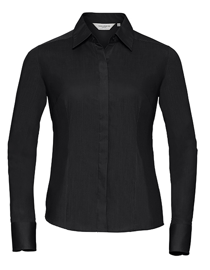 Russell Collection R-924F-0 Ladies´ L/S Poly-Cotton Easy Care Fitted Poplin Shirt