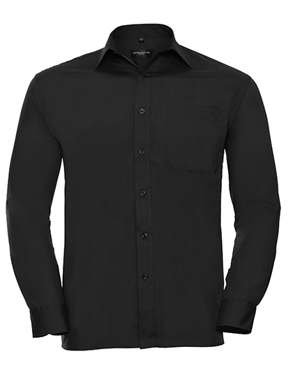 Russell Collection R-934M-0 Men´s L/S Poly-Cotton Easy Care Poplin Shirt
