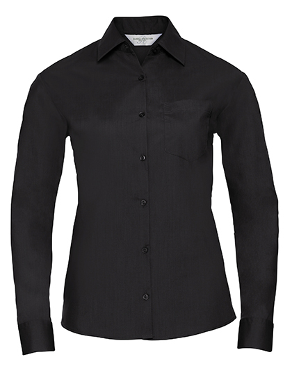 Russell Collection R-934F-0 Ladies´ L/S Poly-Cotton Easy Care Poplin Shirt