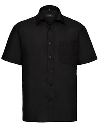 Russell Collection R-935M-0 Men´s Short Sleeve Poly-Cotton Easy Care Poplin Shirt