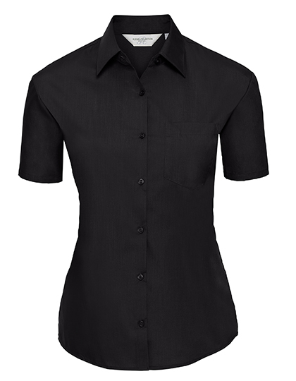 Russell Collection R-935F-0 Ladies´ Short Sleeve Poly-Cotton Easy Care Poplin Shirt