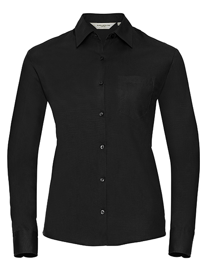 Russell Collection R-936F-0 Ladies´ Long Sleeve Classic Pure Cotton Poplin Shirt