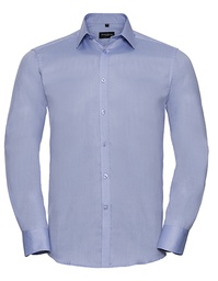 Russell Collection R-962M-0 Men´s Long Sleeve Tailored Herringbone Shirt