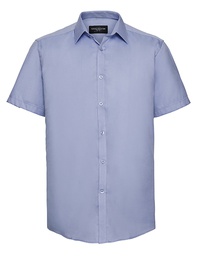 Russell Collection R-963M-0 Men´s Short Sleeve Herringbone Shirt