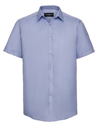 Russell Collection R-963M-0 Men´s Short Sleeve Tailored Herringbone Shirt