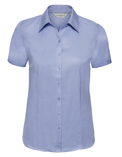 Russell Collection R-963F-0 Ladies´ Short Sleeve Herringbone Shirt