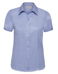 Russell Collection R-963F-0 Ladies´ Short Sleeve Tailored Herringbone Shirt