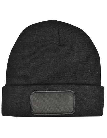 L-merch 1451 Strickmütze mit Patch