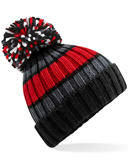 Beechfield B392 Hygge Striped Beanie