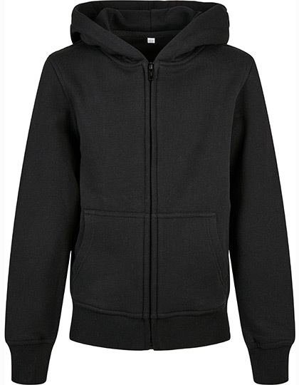 Build Your Brand BY188 Kids´ Organic Basic Zip Hoody