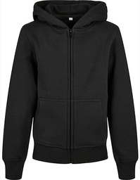 Build Your Brand BY188 Kids´ Organic Basic Zip Hoody