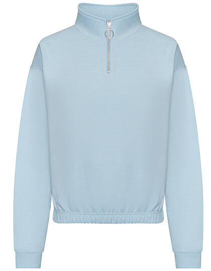 Just Hoods JH037 Women´s Cropped 1/4 Zip Sweat